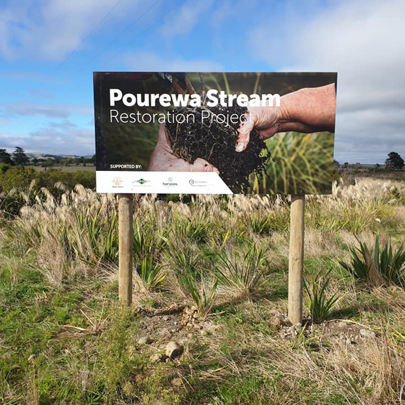 Pourewa Stream Sign (800x800)